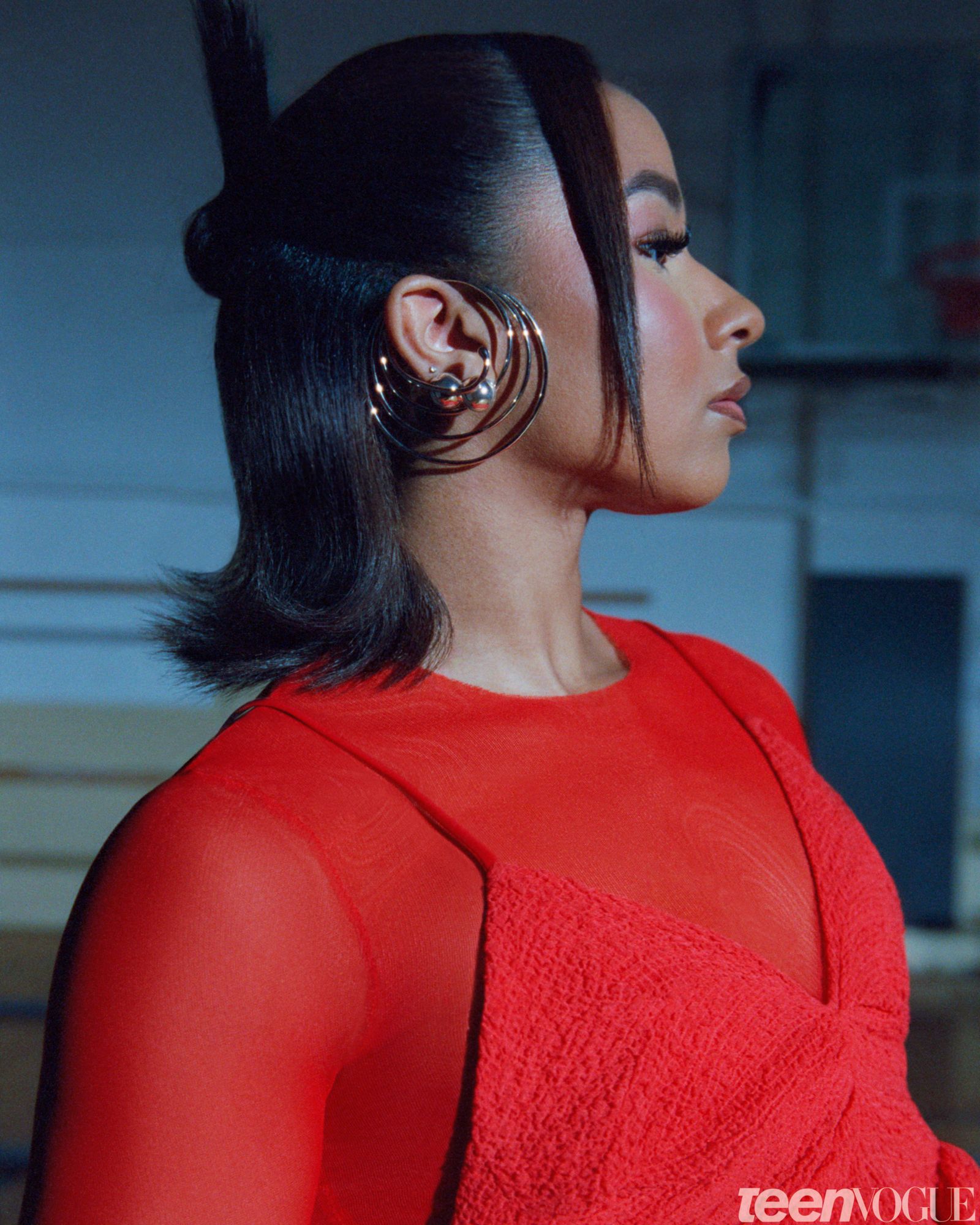 Portrait of the gymnast and Olympic Medalist Jordan Chiles.