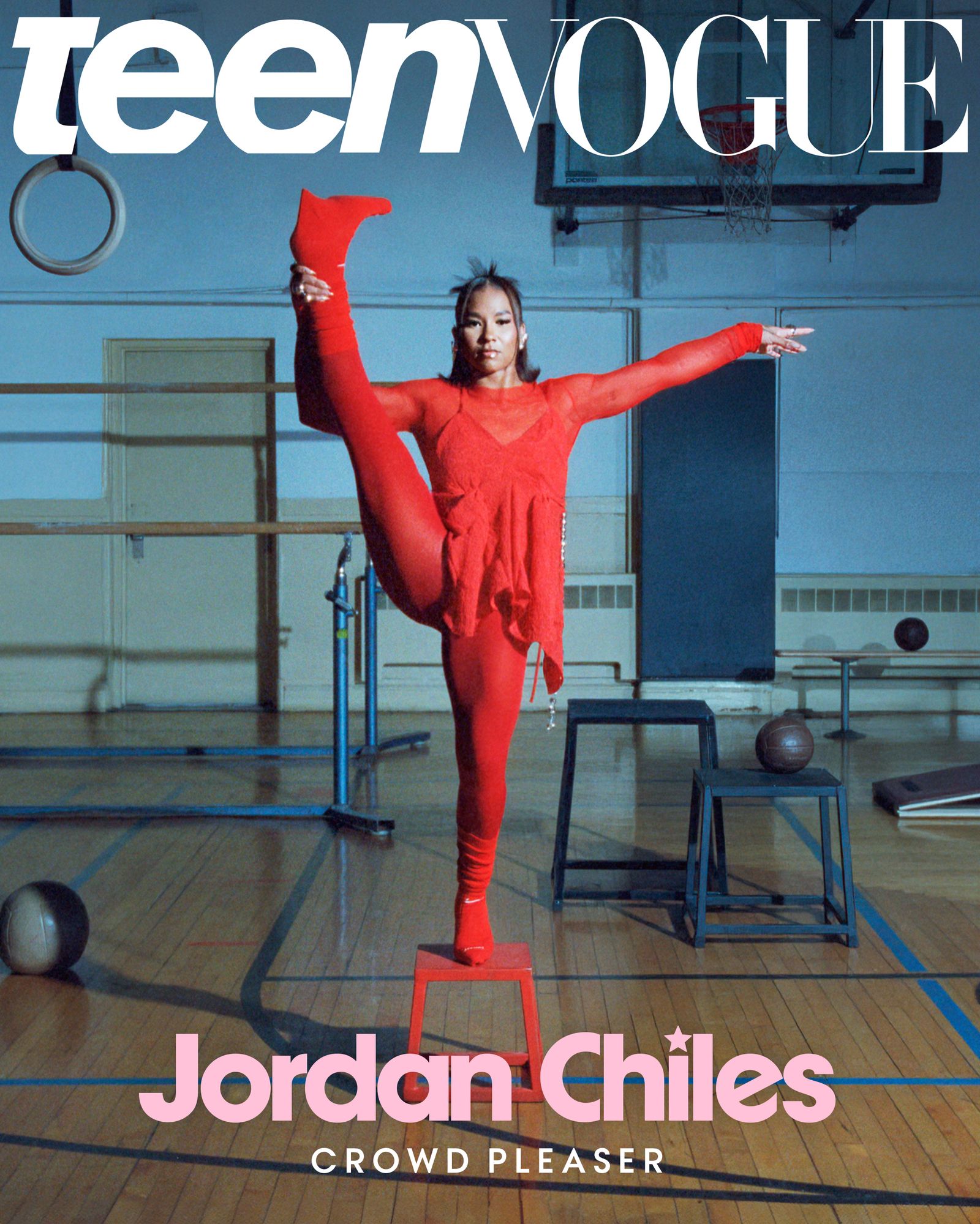 Teen Vogue cover with gymnast and Olympic Medalist Jordan Chiles.